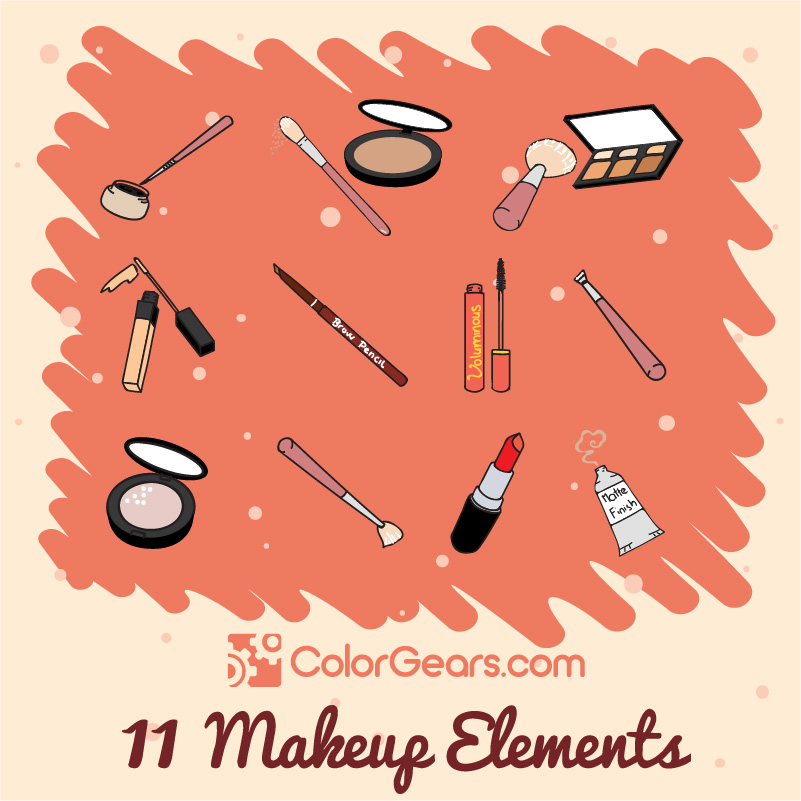 11 Makeup Elements Vector